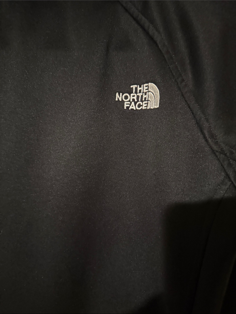 The North Face Black Jacket with White Trim - Picture 7 of 8